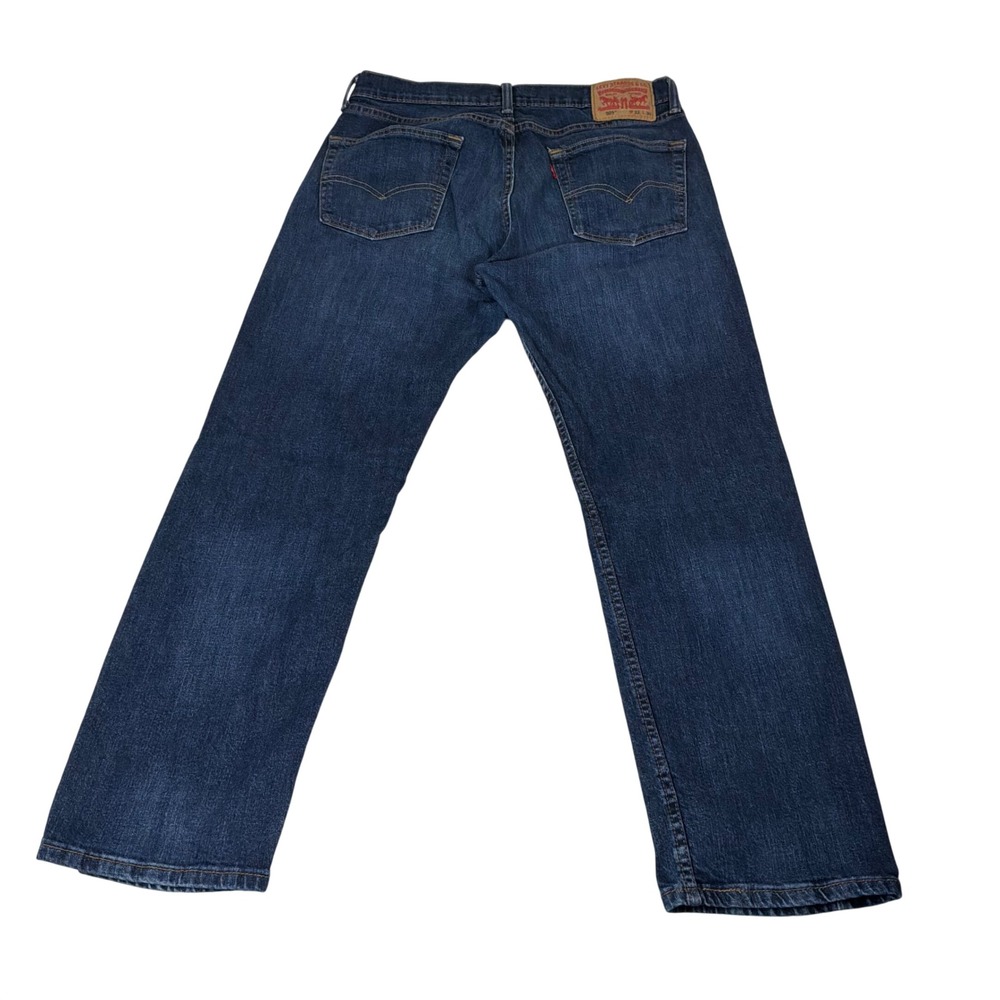 Levi's 505 Regular Fit Jeans Mens 33x30 Blue Good Straight Leg Denim - Picture 6 of 10